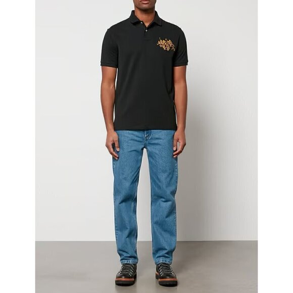 Polo Ralph Lauren Men's Slim Fit Lunar New Year Triple-Pony Polo Shirt Black XXL - Picture 3 of 14